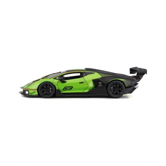 Bburago 1:24 Dirka Lamborghini Essenza SCV12 – Zelena