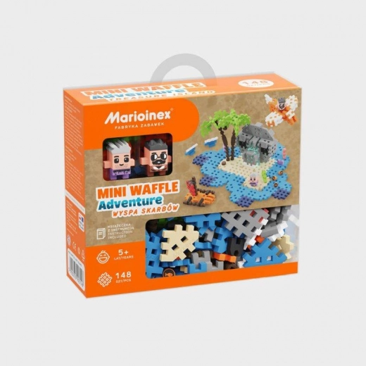 Kocke Mini Waffle – Otok zakladov 148 delov