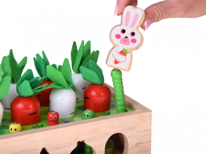 Magnetno lovljenje črvičkov z zajčkom