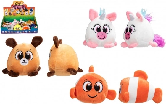 Plišaste okrogle živalice 10 × 8 cm, mešanica vrst