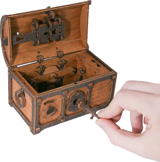 Pobeg iz Sobe Skrinja z Zakladom lesen 3D puzzle