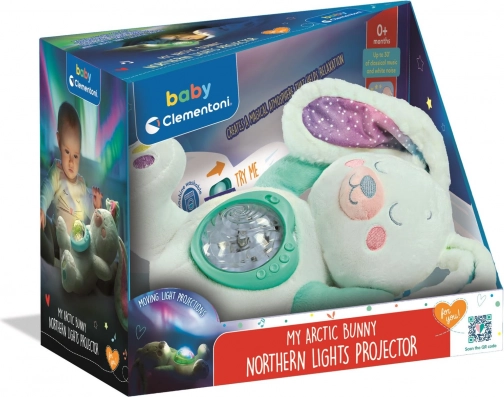 Clementoni Baby plišasti projektor zajček