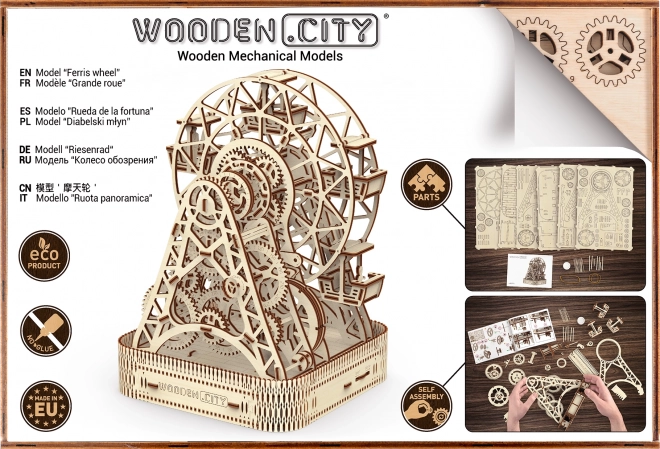 Lesen model ruskega kolesa WOODEN CITY