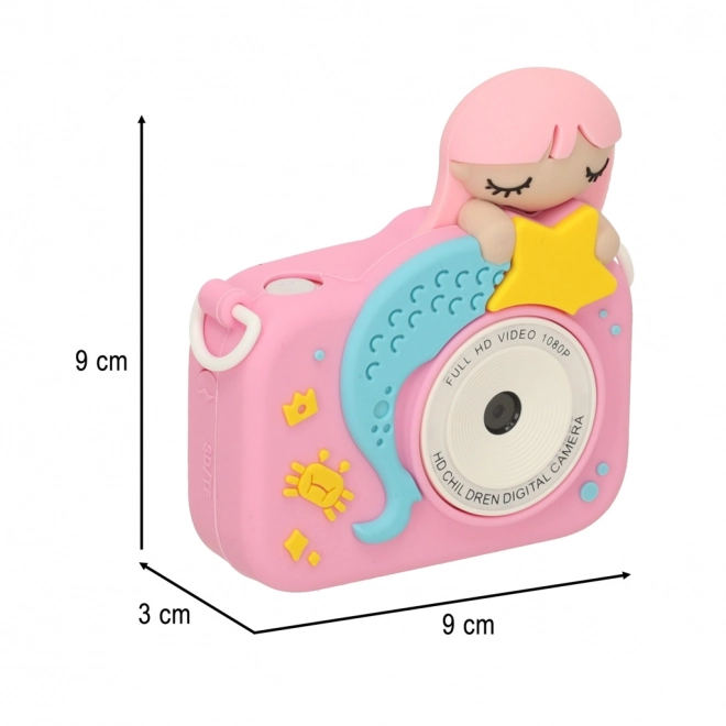 Rožnati digitalni fotoaparat za otroke