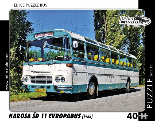 Retro avtomobili sestavljanka avtobus Karosa ŠD 11 Evropabus 1968