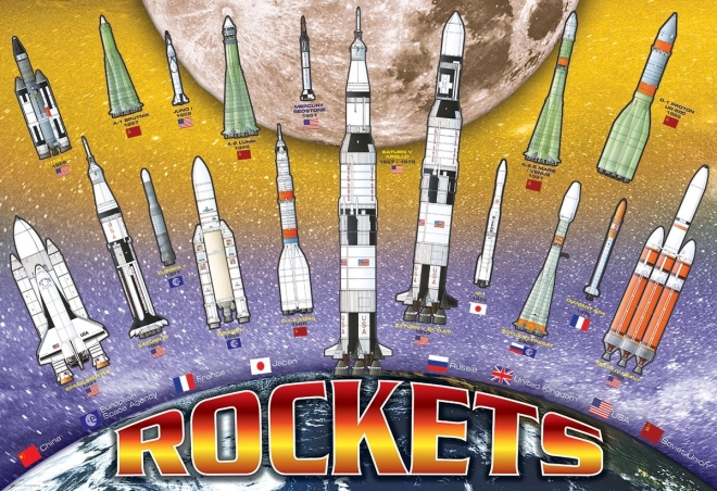EUROGRAPHICS Sestavljanka Mednarodne vesoljske rakete 100 kosov