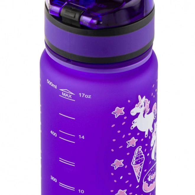 Otroška steklenica BAAGL za pitje z motivom samoroga, 500 ml