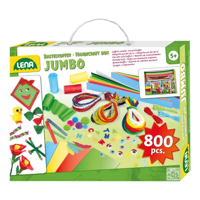Zeleni kreativni kovček Jumbo Lena - 800 kosov