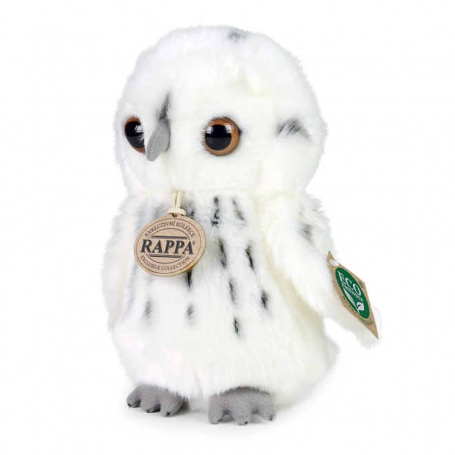 Rappa Plišasta sova bela 18 cm EKO-PRIJAZNO