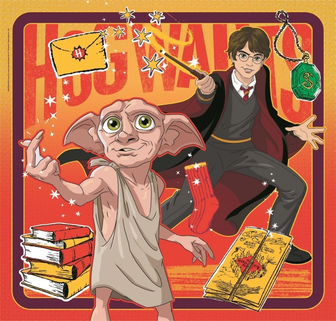 Sestavljanka kvadrat: Harry Potter, 3x48 kosov