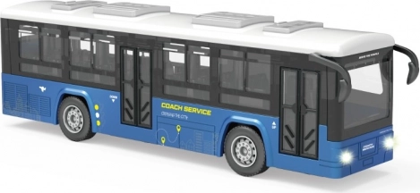 Modri avtobus s svetlobnimi in zvočnimi učinki