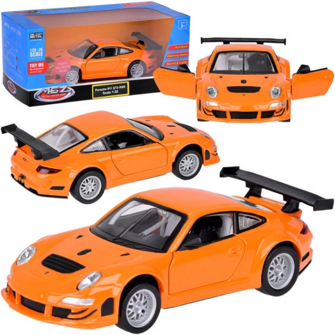 Kovinski model Porsche 911 GT3 RSR 1:32 z lučjo in zvokom