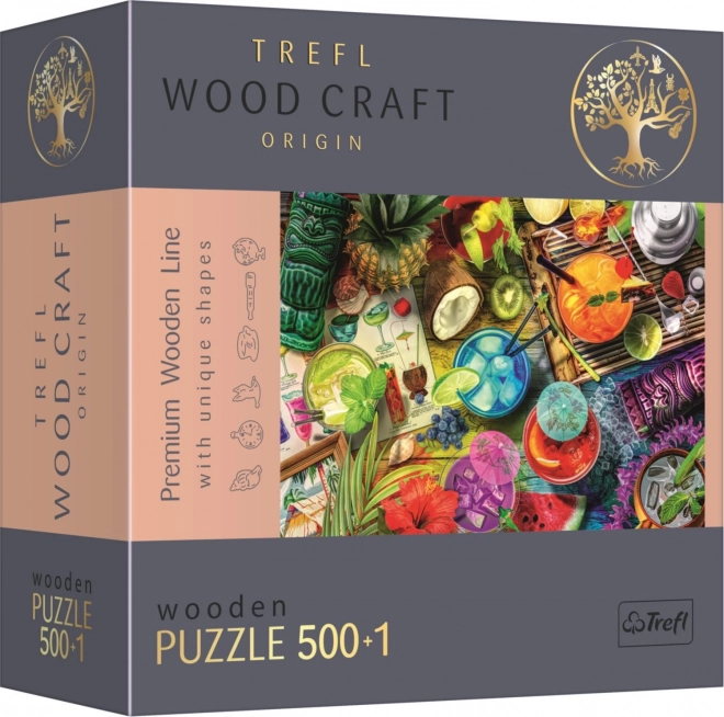 Sestavljanka Barvni koktajli TREFL Wood Craft Origin 501 kosov