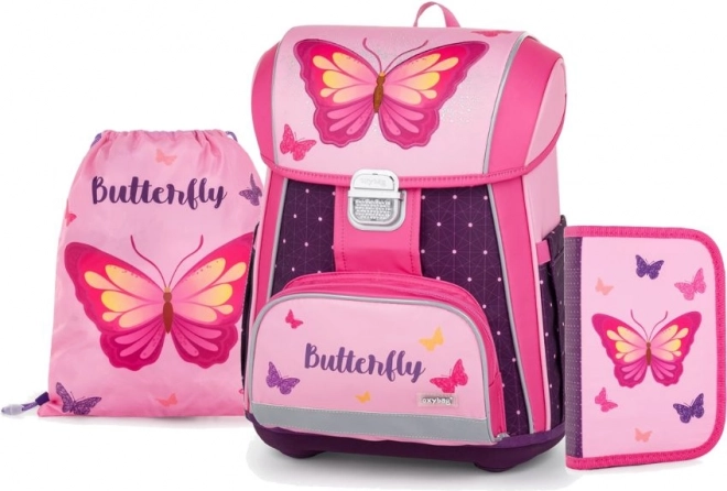 OXYBAG Šolski set 3ks Premium Metulj