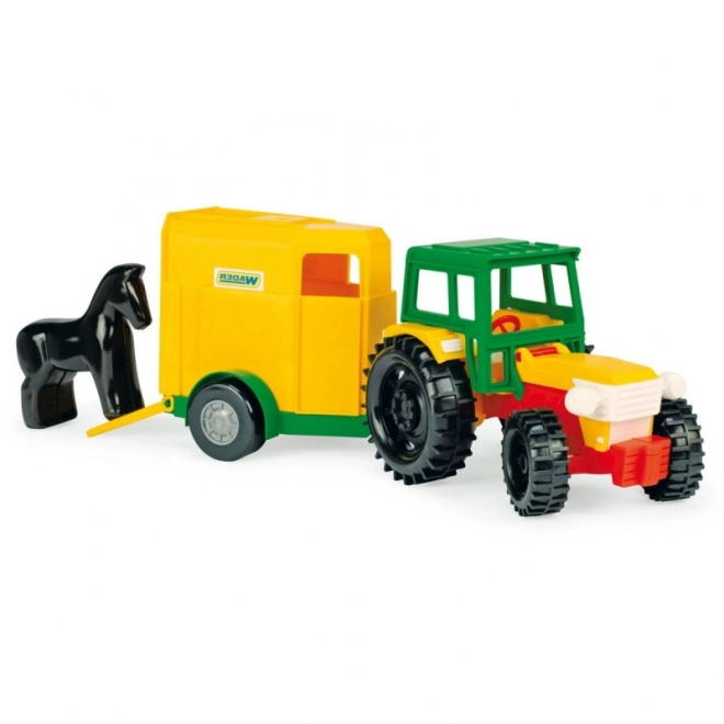 Traktor s prikolico za konje