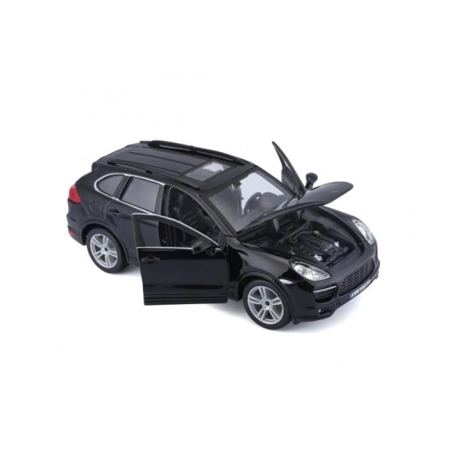 Kovinski model Porsche Cayenne Turbo črn 1/24