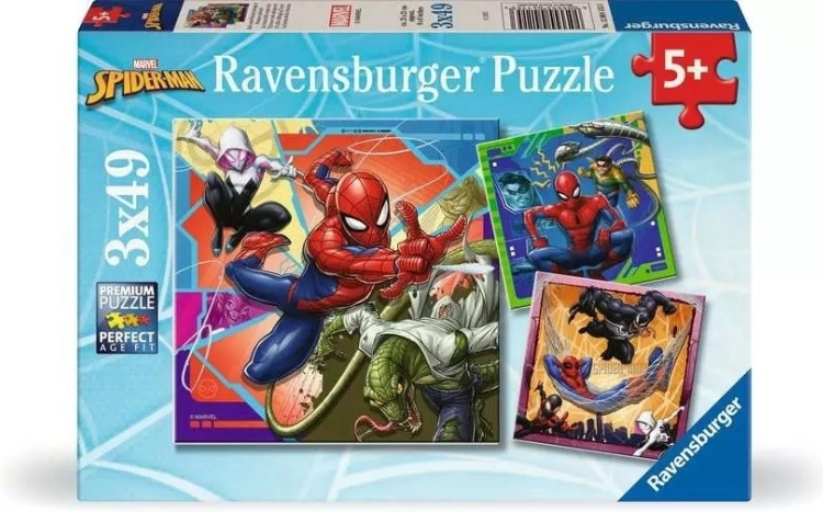 Sestavljanka 3x49 koščkov SPIDERMAN