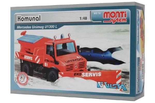 Gradbeni komplet Monti System MS 18 Komunalni Mercedes 22x15x6cm