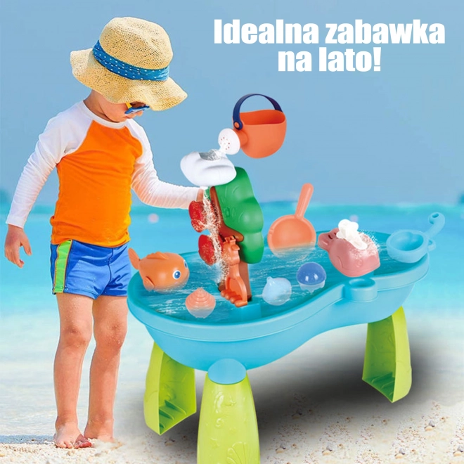 Otroška vodna miza 2v1 s peskovnikom in slapom WOOPIE