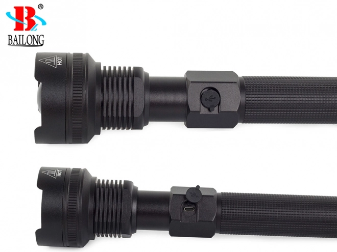 Vojaška taktična svetilka z LED Cree XHP70 in zoomom podjetja Bailong
