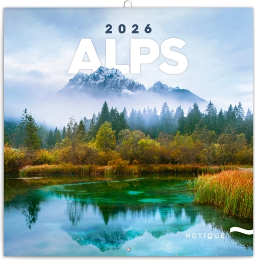 Beležniški koledar Alpe 2026