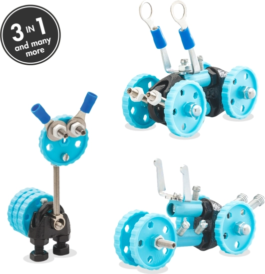 Gradbeni komplet vozila OFFBITS GearBit 3 v 1 za otroke od 6 let