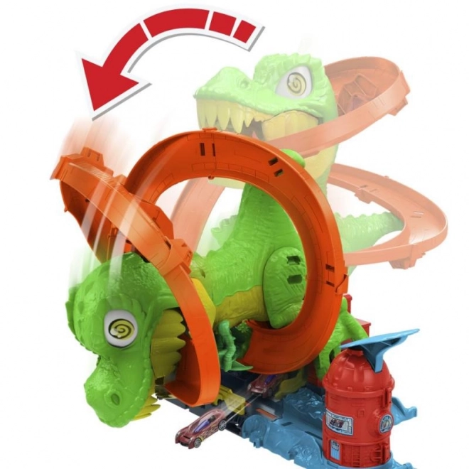 T-rex napada gasilsko postajo iz Hot Wheels mesta