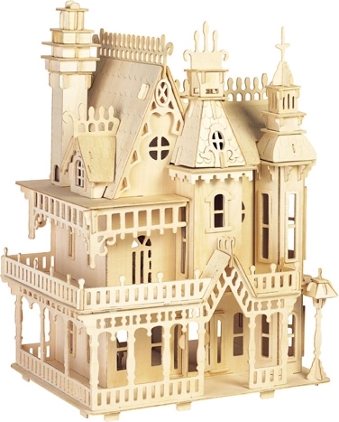 Woodcraft lesene 3D sestavljanke – vila