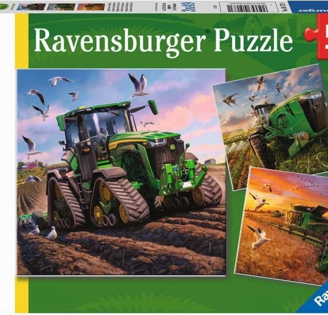 Sestavljanka RAVENSBURGER John Deere v akciji 3×49 kosov