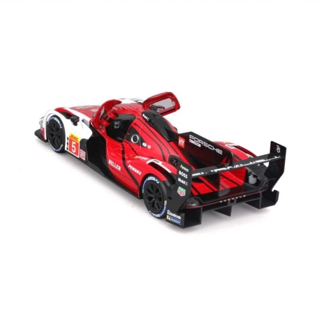 Bburago 1:24 Racing - Porsche 963 - Bel/Rdeč #5