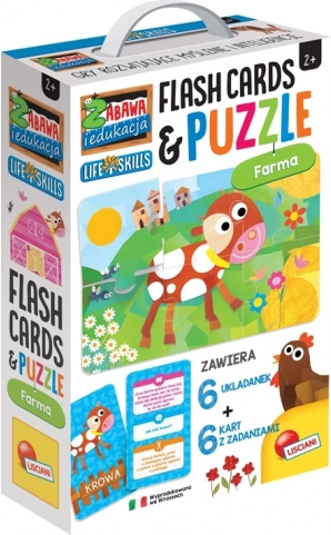 Lisciani izobraževalne puzzle in kartice Kmetija