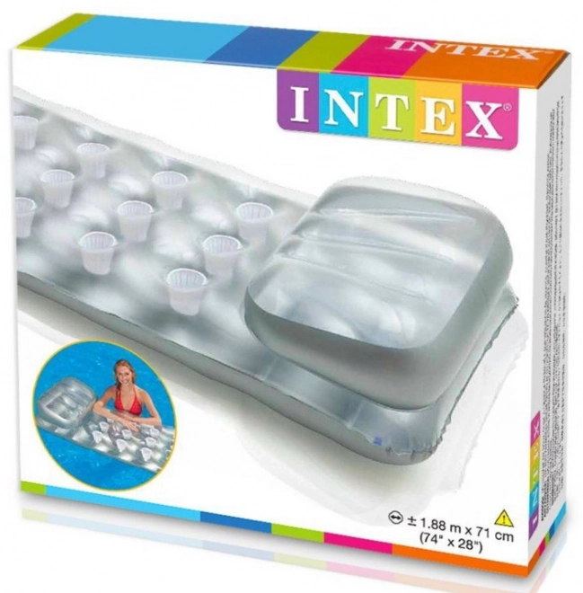 Napihljiva vzmetnica z vzglavnikom za plažo Intex