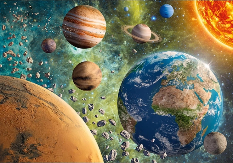 Cherry Pazzi sestavljanka Planet Zemlja v galaksiji 2000 koščkov