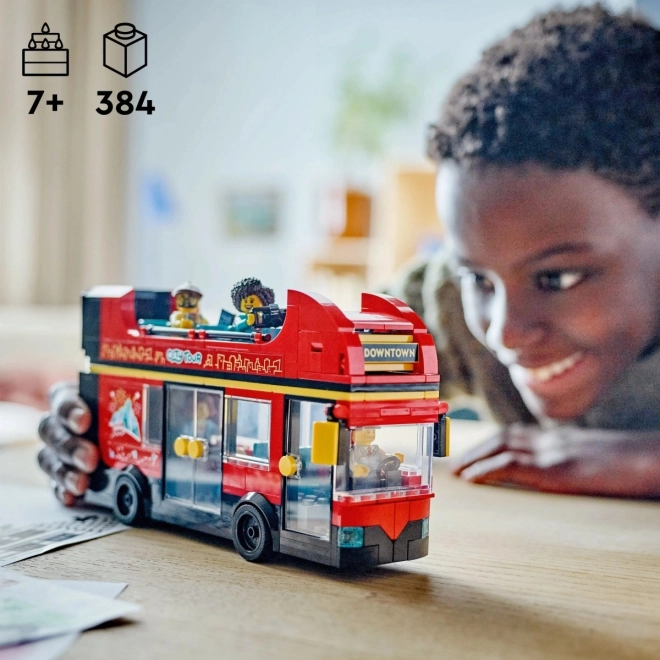 LEGO Mesto 60407 Rdeči dvonadstropni izletniški avtobus