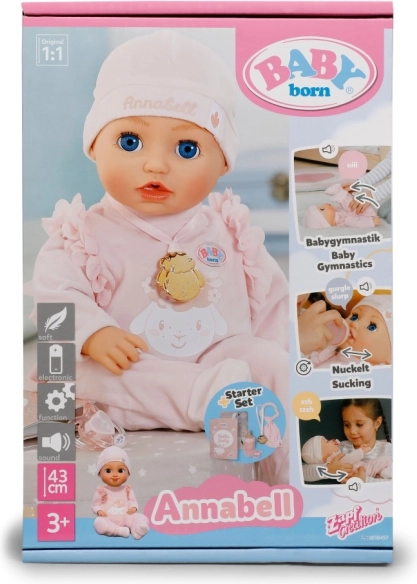 Punčka Baby Born Annabell 43 cm z elektronskimi funkcijami