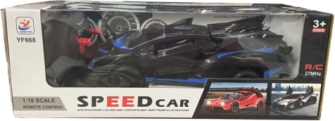 Športni RC avto 1:18 črno-moder