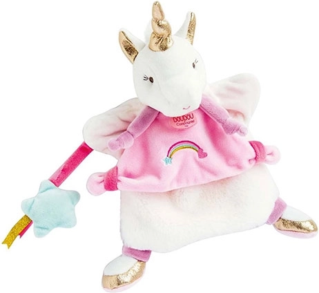 Doudou plišasta ročna lutka Samorog
