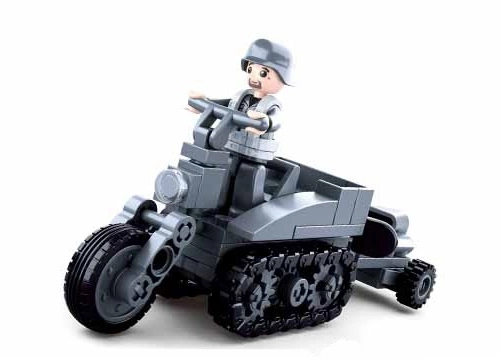 Sluban WWII M38-B0680B Motocikel s pasovi
