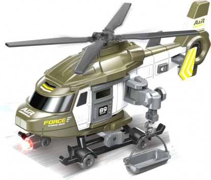 Policijski helikopter na vztrajnik z efekti