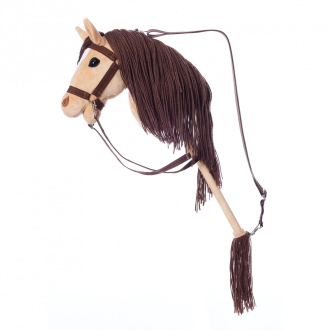 HOPPIHORSE konj na palici hobby horse velikost A3 bež
