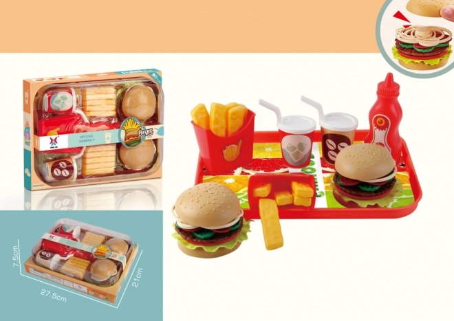 Igralni set hamburger za otroke