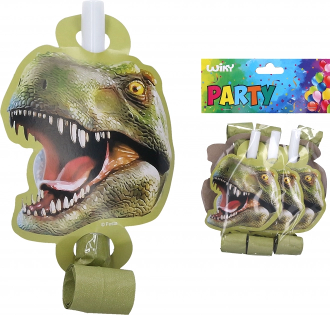Zabavne pihalke DINO – 6 kos