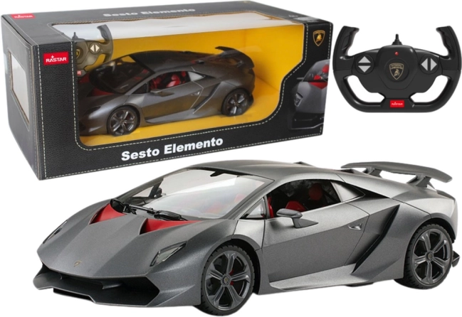 Avtomobilček na daljinsko upravljanje Rastar 1:14 Lamborghini Sesto siv