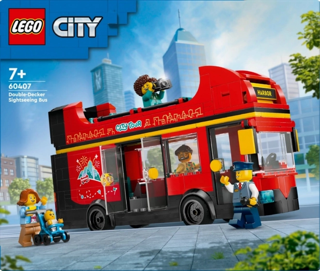 LEGO Mesto 60407 Rdeči dvonadstropni izletniški avtobus
