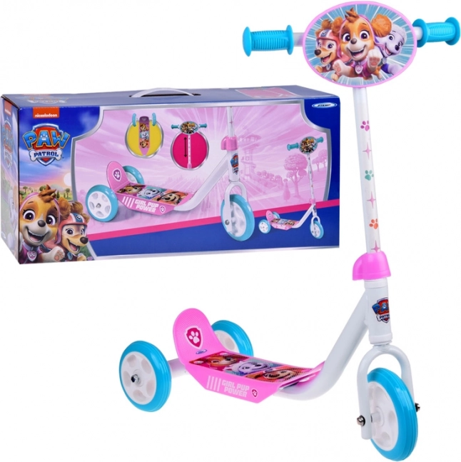 Otroška trikolesna skiro Paw Patrol roza