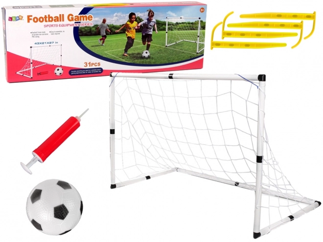 Velika nogometna gol Nogometna žoga Črpalka