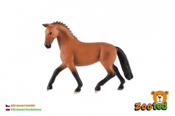 Realističen plastičen model konja rjavec 13 cm