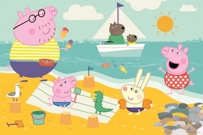 Dvostranske sestavljanke Peppa Pig SUPER MAXI 24 kos