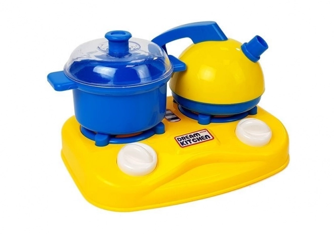 Set plastičnega posodja Little Cook Lončki
