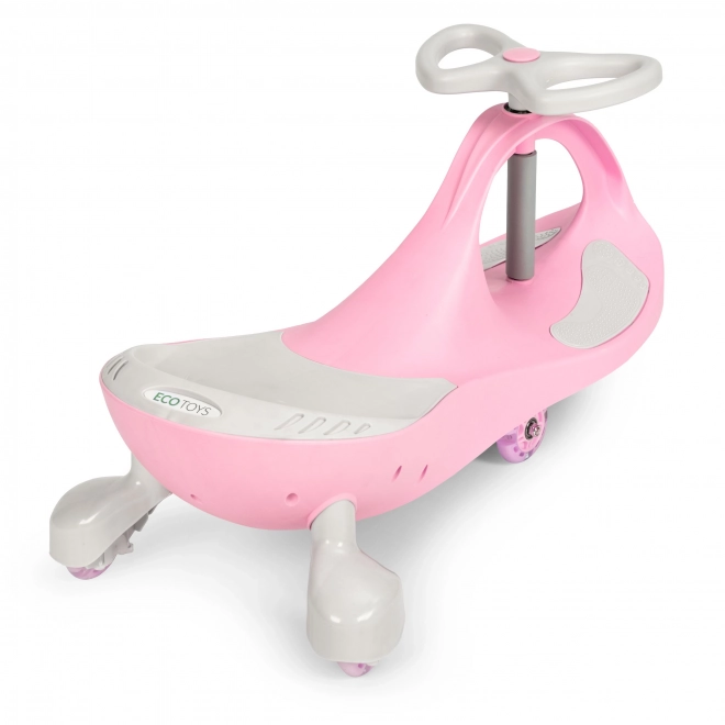 Vozilo s LED kolesi roza ECOTOYS